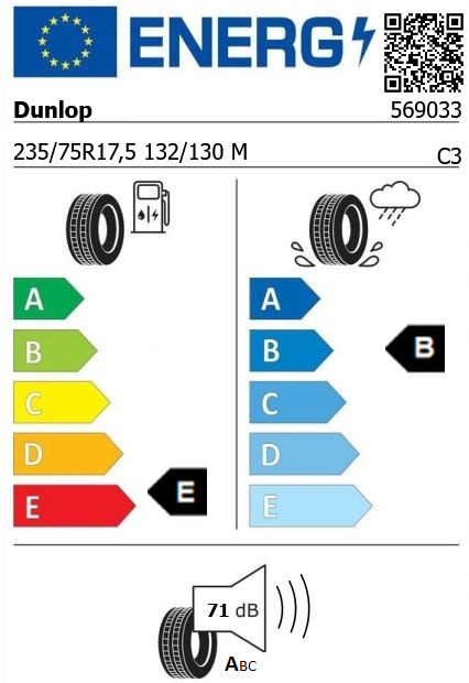 Anvelopa directie 235/75/17,5 Dunlop SP346 132/130M