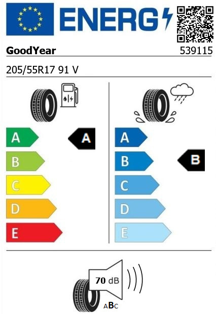 Anvelopa vara 205/55/17 GoodYear EfficientGripPerformance 91V Anvelopa vara 205/55/17 GoodYear EfficientGripPerformance 91V