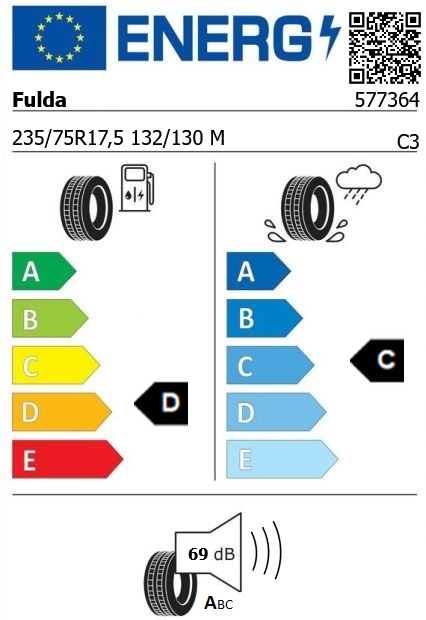 Anvelopa directie 235/75/17,5 Fulda RegioControl (MS) 132/130M