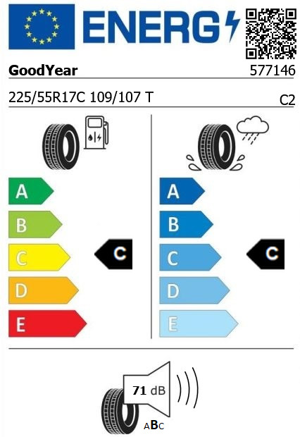 Anvelopa iarna 225/55/17C GoodYear UG Cargo 109/107T Anvelopa iarna 225/55/17C GoodYear UG Cargo 109/107T