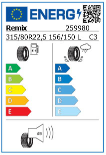 Anvelopa tractiune 315/80/22,5 Remix X Multi D 156/150L Anvelopa tractiune 315/80/22,5 Remix X Multi D 156/150L
