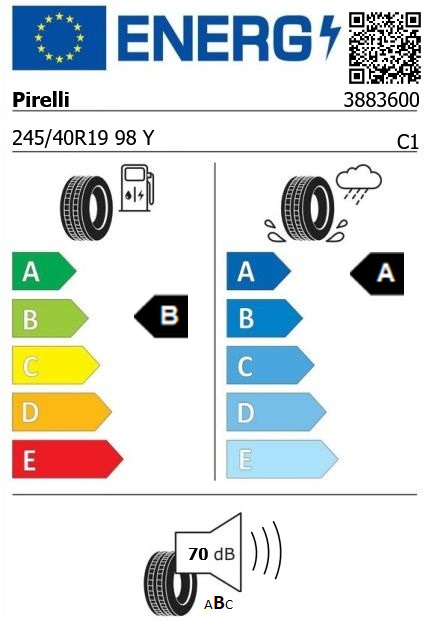 Anvelopa vara 245/40/19 Pirelli Powergy XL 98Y Anvelopa vara 245/40/19 Pirelli Powergy XL 98Y