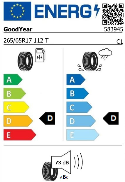 Anvelopa all seasons 265/65/17 GoodYear Wrangler AT Adventure 112T Anvelopa all seasons 265/65/17 GoodYear Wrangler AT Adventure 112T