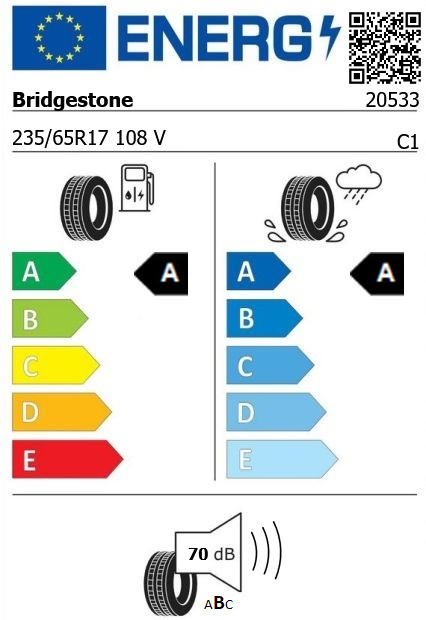 Anvelopa vara 235/65/17 Bridgestone Turanza6 XL 108V