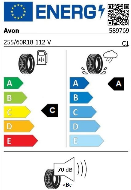 Anvelopa vara 255/60/18 Avon ZX7 XL - made by Goodyear 112V