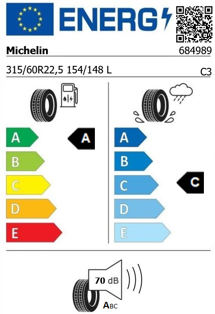 Anvelopa directie 315/60/22,5 Michelin X Line Energy Z3 154/148L