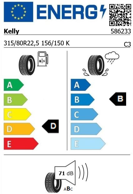 Anvelopa directie 315/80/22,5 Kelly Armorsteel KMS2 On/Off (MS) - made by GoodYear 156/150K Anvelopa directie 315/80/22,5 Kelly Armorsteel KMS2 On/Off (MS) - made by GoodYear 156/150K