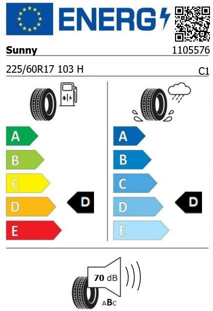 Anvelopa iarna 225/60/17 Sunny NW631 XL 103H
