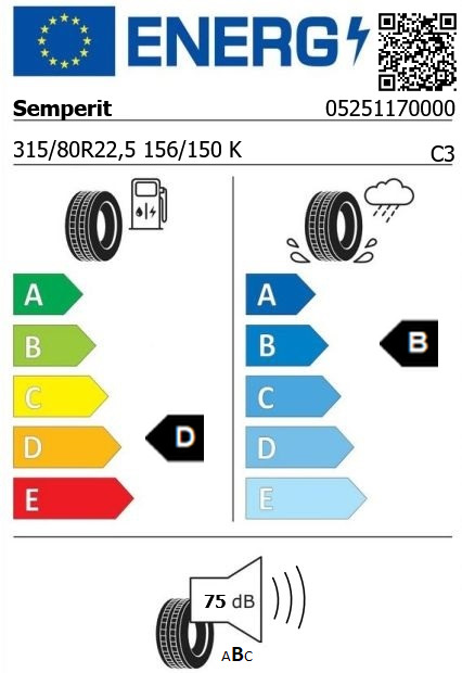 Anvelopa tractiune 315/80/22,5 Semperit Worker D2 156/150K