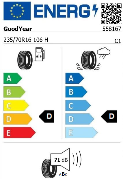 Anvelopa all seasons 235/70/16 GoodYear WranglerHP AllWeather 106H Anvelopa all seasons 235/70/16 GoodYear WranglerHP AllWeather 106H